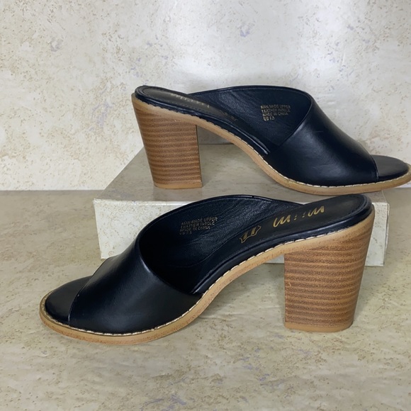 Mi,Im | Black Mule Open Toe Sandal - Picture 4 of 6